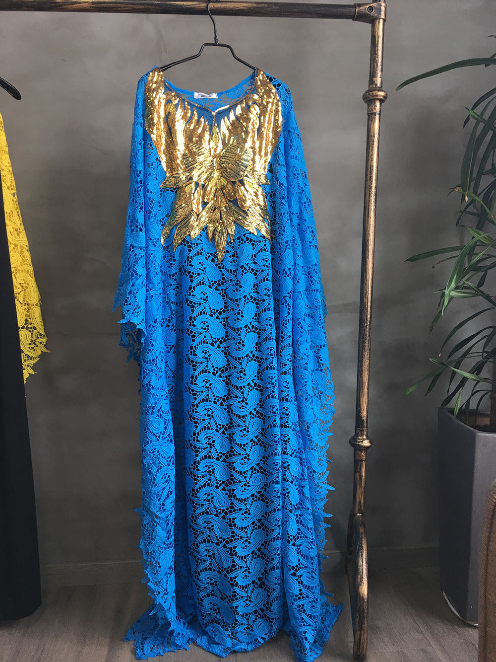 Clearance supply Europe and the United States and Africa hot water soluble lace loose dress beads embroidered collar high-end atmosphere mature women
