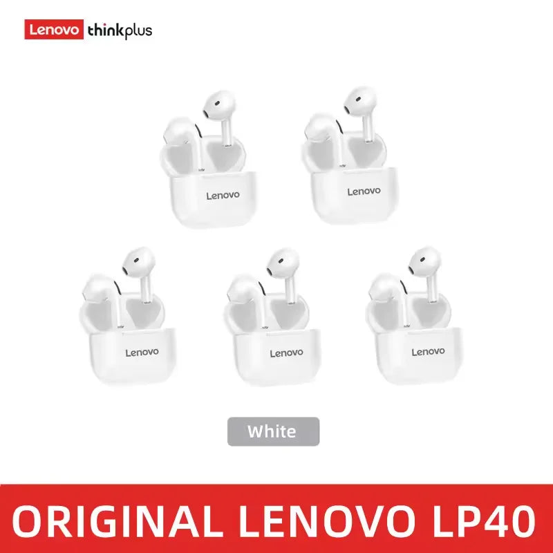 Original Lenovo LP40 Wireless Headphones TWS Bluetooth Earphones Touch Control Sport Headset Stereo Earbuds For Phone Android