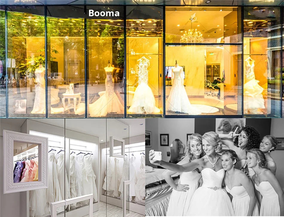 Mouzhetee Mermaid Elegant Pearls Lace Strapless Wedding Dresses Simple Sleeveless Brides Gown Custom Made 2026