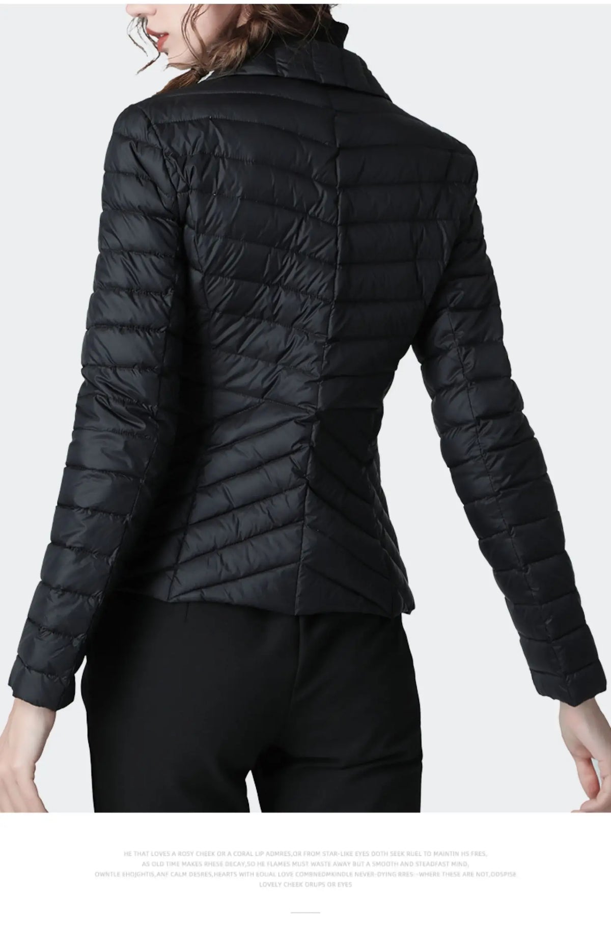Fashion Suit Collar Women Winter Down Jacket Elegant Slim Warm Lightly Puffer Coat Outwear Plus Size 3 Buttons Duck Down Jackets