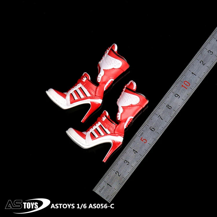 ASTOYS AS056 1/6 Female High-heeled Trend Boots Solid Shoes Model for 12'' Soldier Action Figure Body