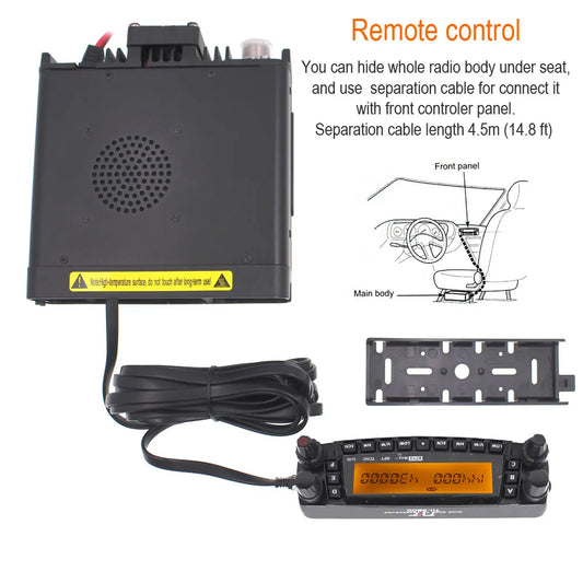 Latest Version TYT TH-9800Plus Quad Band 29/50/144/430MHz 50W Walkie Talkie Upgraded TH9800 Dual Display Mobile Radio Station