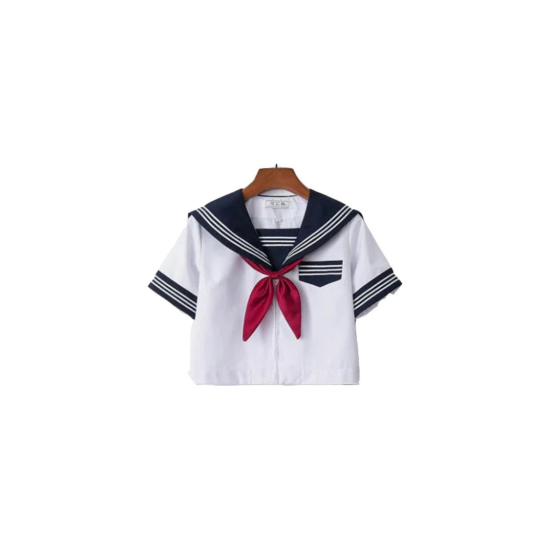 Japanese Orthodox Girls JK Uniform Skirt Sailor Dress, Long Sleeve Student Suit, Kansai pleated skirt Academic set JKN2106