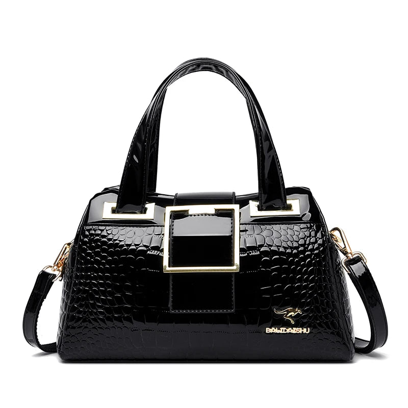 Luxury Designer Handbag Brand Crossbody Bags For Women 2024 New Crocodile Pattern Leather Shoulder Bags Casual Tote Bag Bolsos