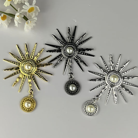 Pearl Sunflower DIY Jewelry Virgin Halo Baroque Lolita Dark Gothic Cos Headdress Style Accessories
