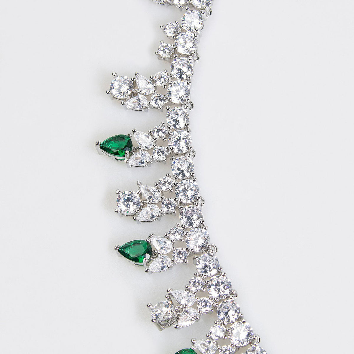 Luxury Dinner Dress Jewelry Red Zircon Necklace suit High-end Wedding Micro-inlay Bridal Wedding Earrings Jewelry