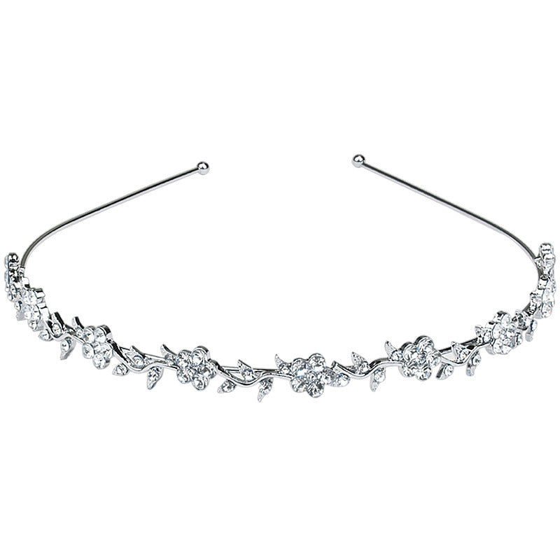 Bridal Diamond Crown Tiara Wedding Dress Wedding Dress Headband Rhinestone Jewelry Accessories