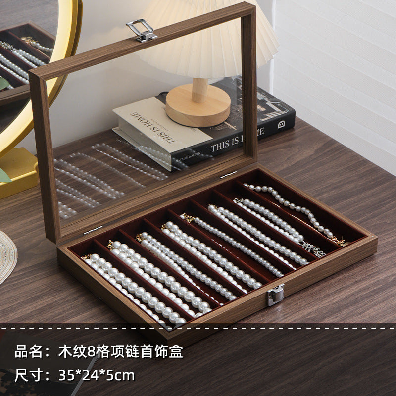 Dustproof Large Capacity Necklace Storage Box Snake Bone Chain Jewelry Box Bracelet Bracelet Jewelry Jewelry Display Box Necklace Box