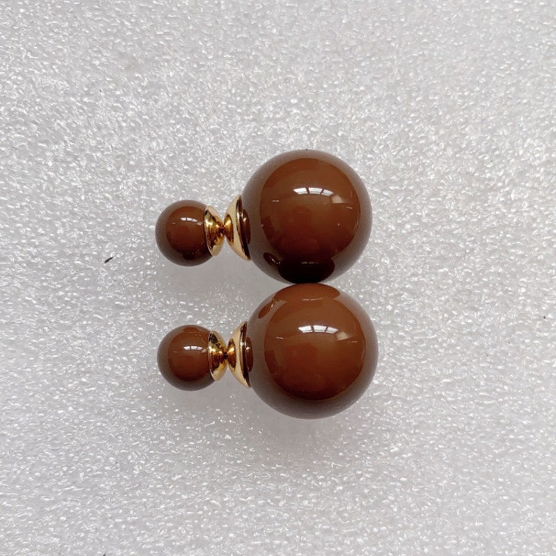 Shijia size pearl earrings women's 2024 new style multi-wearing light luxury temperament earrings s925 silver needle ear jewelry