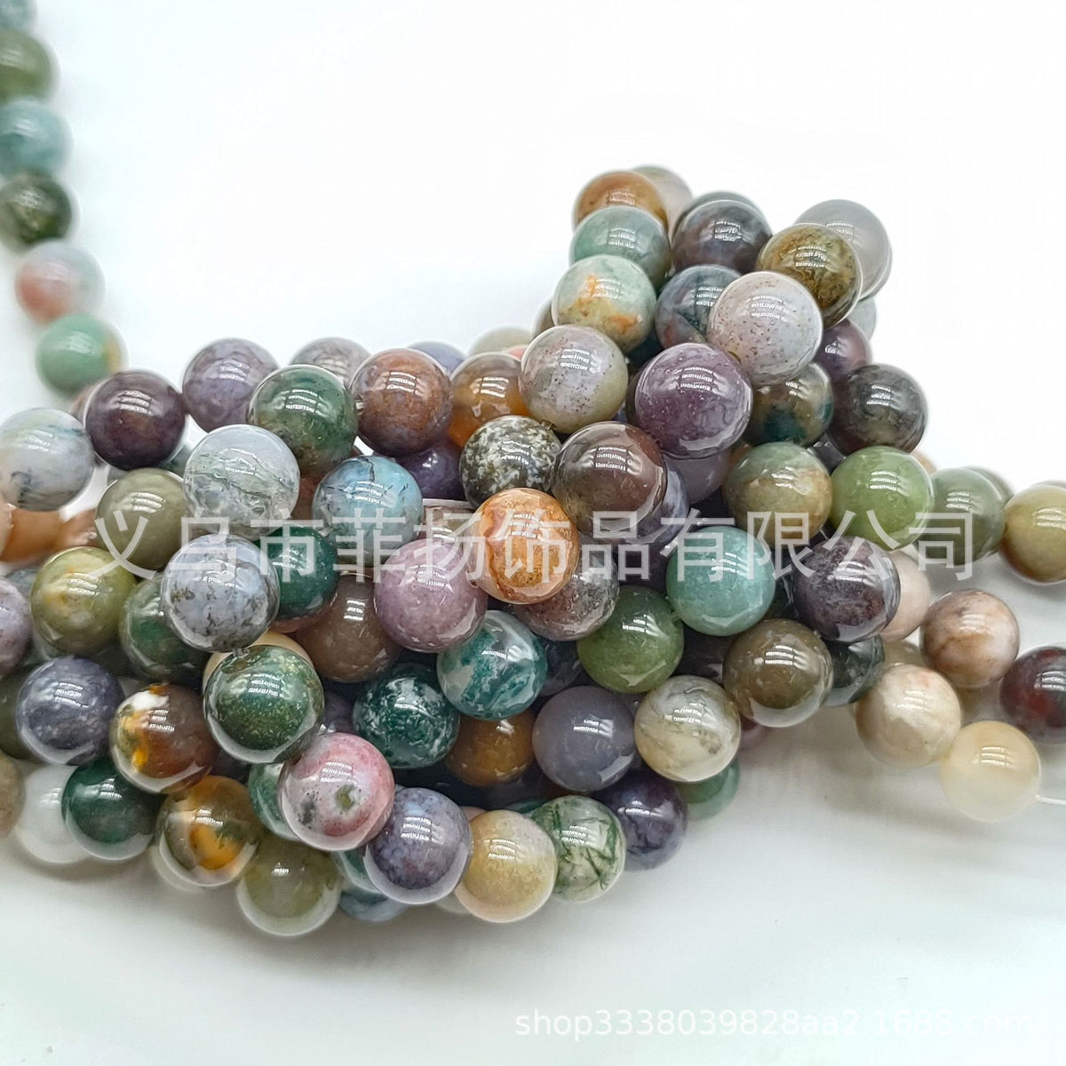 Feiyang Jewelry Miscellaneous Stone Round Beads Loose Beads diy Jewelry Accessories Beads Personalized Miscellaneous Stone Semi-finished Products Ready for Wholesale