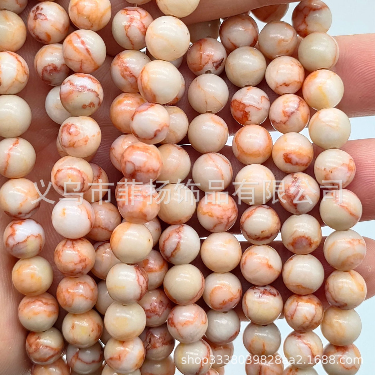 Feiyang Jewelry Miscellaneous Stone Round Beads Loose Beads diy Jewelry Accessories Beads Personalized Miscellaneous Stone Semi-finished Products Ready for Wholesale