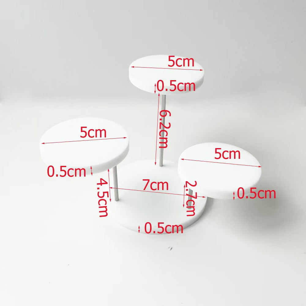 Hot sale acrylic ring jewelry display stand multi-layer round jewelry display stand plexiglass simple jewelry