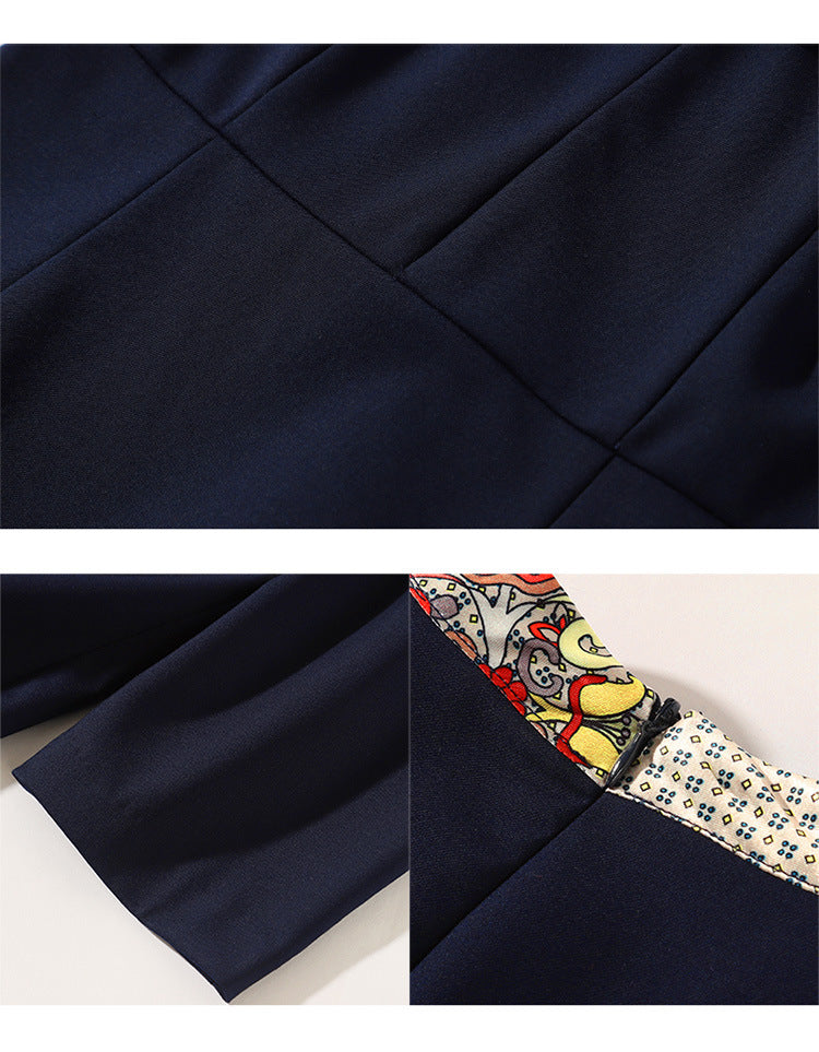 2023 Summer Fashion Temperament Stewardess Uniform Sleeve Business Wear Women's dress Hotel Jewelry Store Work Clothes