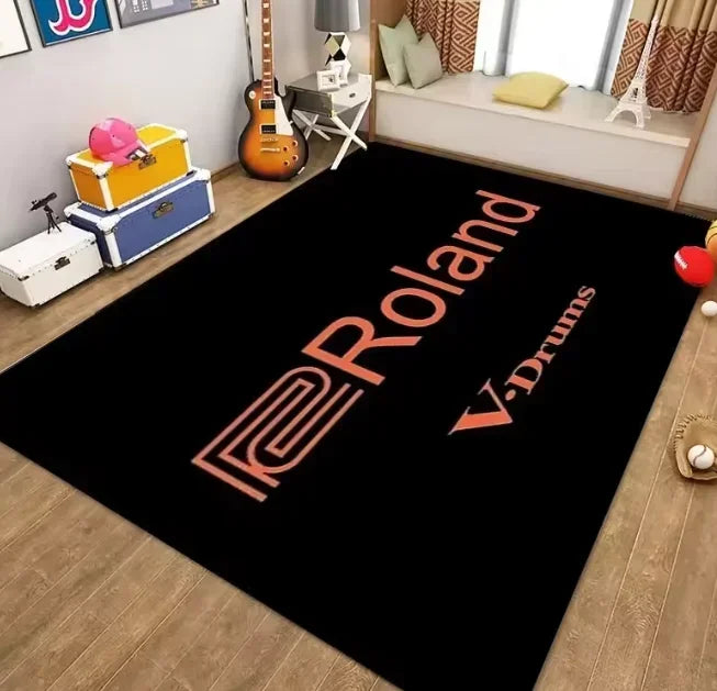 Exquisite Roland Carpet Soundproof Drum Rugs Blanket Bass Drums Snare Electronic Jazz Musical Vintage Sound Absorbing Floor Mat