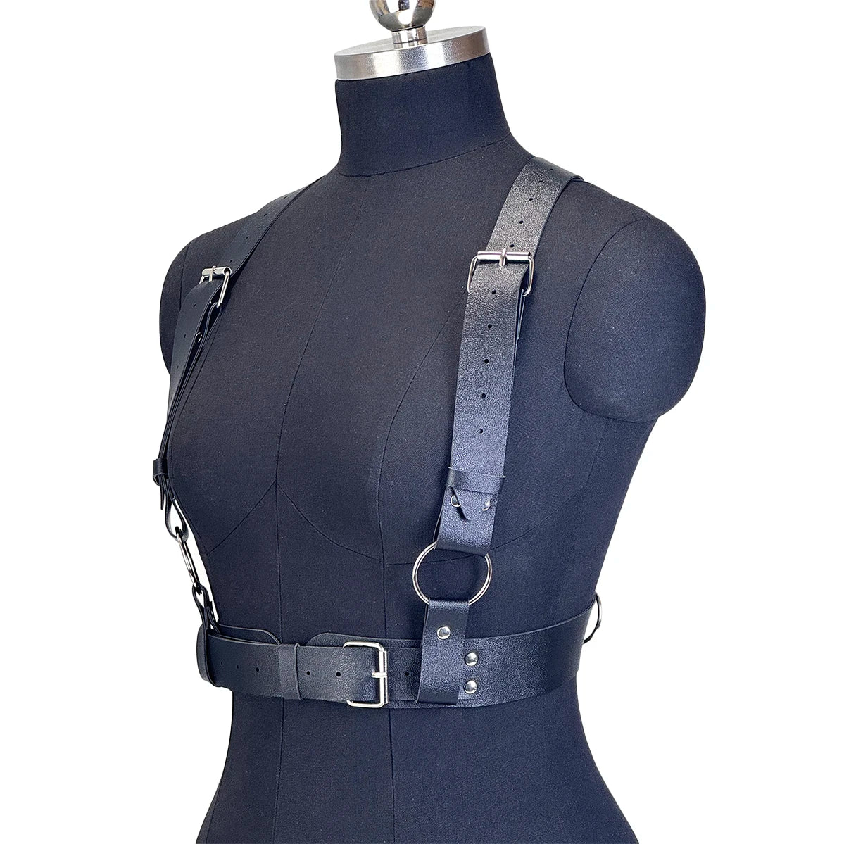 Fashion PU Leather Waist Belt For Women Punk Gothic Chest Harness Belt Harajuku Suspenders Clothing Accessories