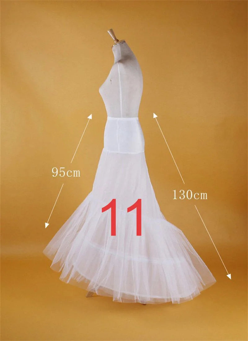 New Bridal Wedding Petticoat Underskirt Prom Hoop Crinoline Fancy Skirt Slip 11 Styles Customized