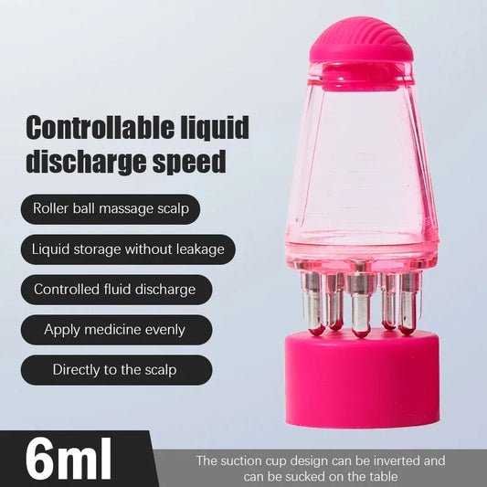 6ML Scalp Applicator Liquid Comb Essential Oil Portable Mini Massage Hair Growth Serum Oil Nourish Comb Hair Root Care Tools