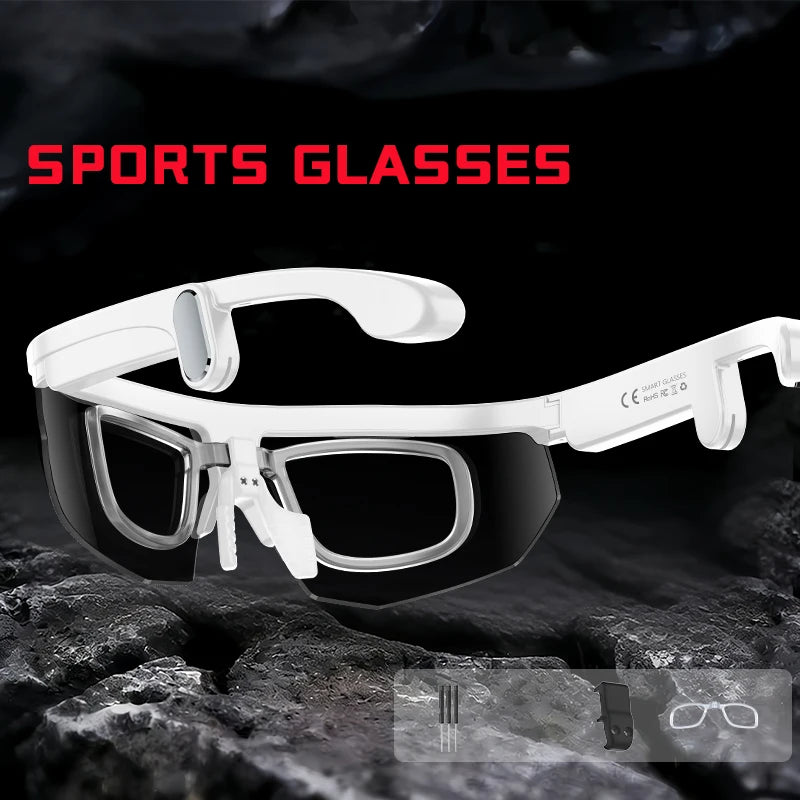AI Smart Glasses with Camera with built-in storage (no SD card required)deal for outdoor sports such as cycling skiing baseball
