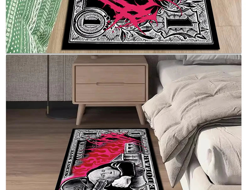 Bedroom Carpet Non-slip Dirt-resistant Wear-resistant Floor Mat US Dollar Bedside Rugs Long Home Decoration Mats Alfombra 침실 카펫