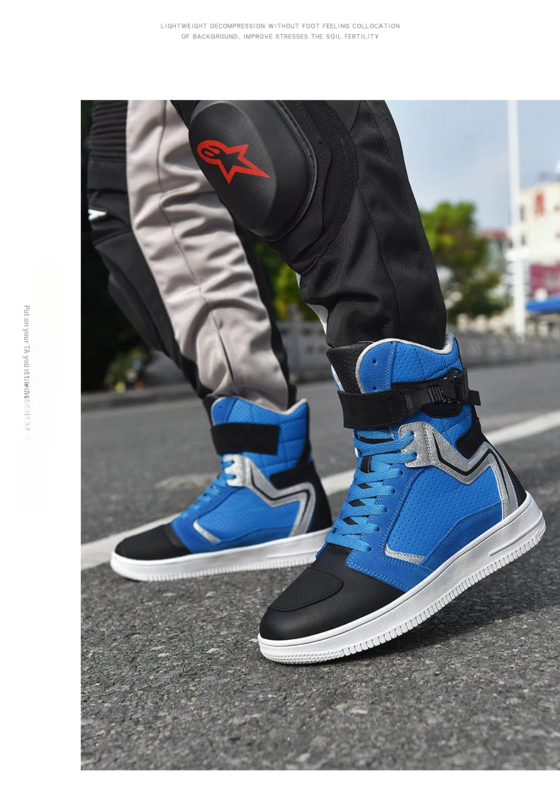 Professional Racing Drivers Outdoor Motor Can Racing Boots Stylish and Durable Motorbike Boots Off-road Road Motorcycle Shoes