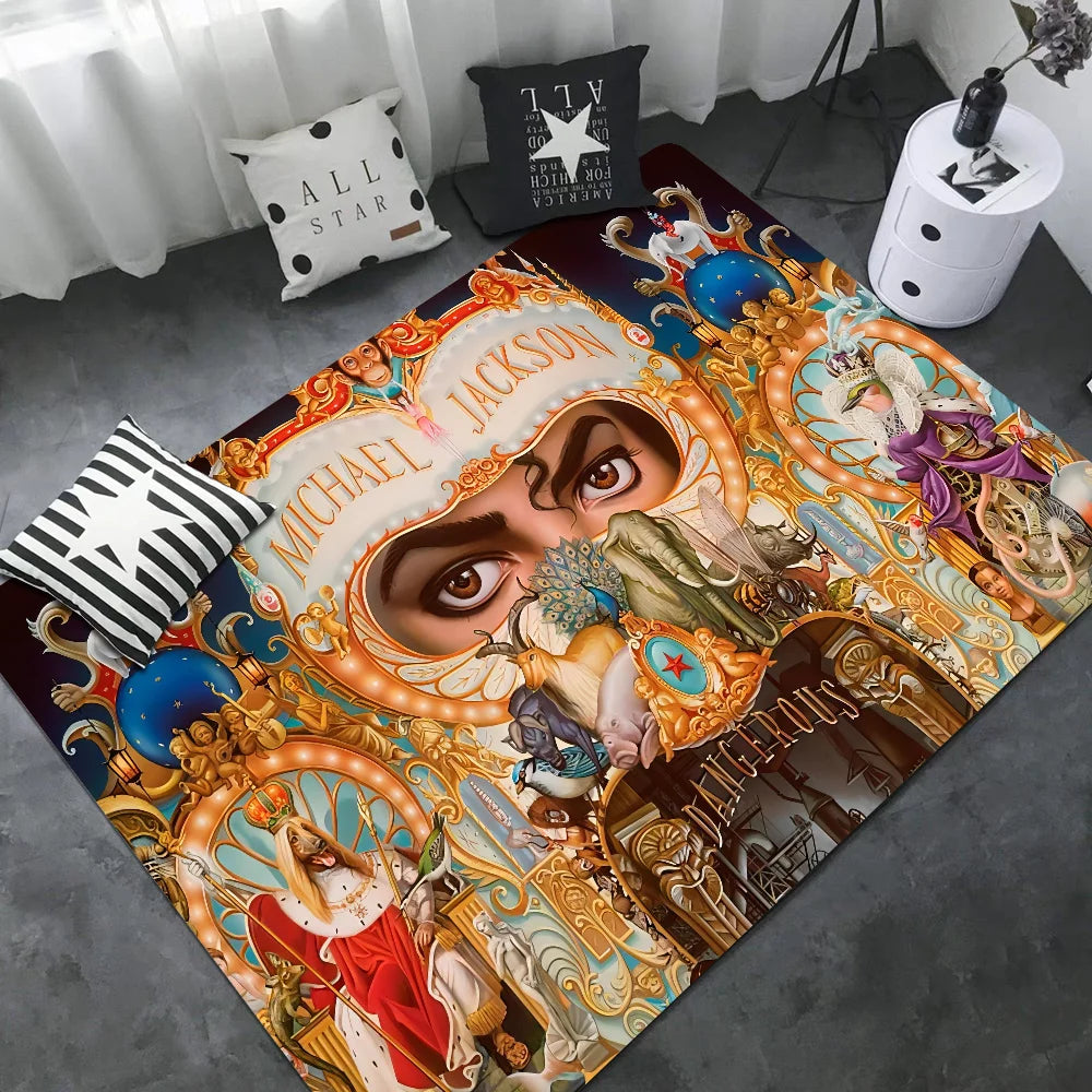 Michael Jackson Hallway Carpet INS Style Soft Bedroom Floor House Laundry Room Mat Anti-skid Bedside Area Rugs