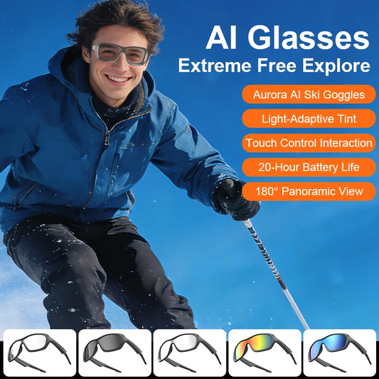 2026 Smart Glasses HD Photo Video AI Record Translation Touch Photochromic Lenses Bluetooth Call Music Multifunction Glasses