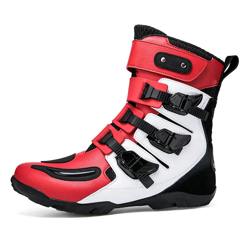 Motorcycle Riding Shoes All-Season Off-Road Locomotive Short Boots Motorbike Racing & Travel Knight Equipment Big Size 37-48