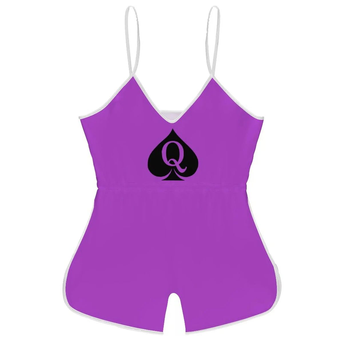 Queen of Spades Women's Sling Sleeveless Short Jumpsuit Rompers Backless Playsuit