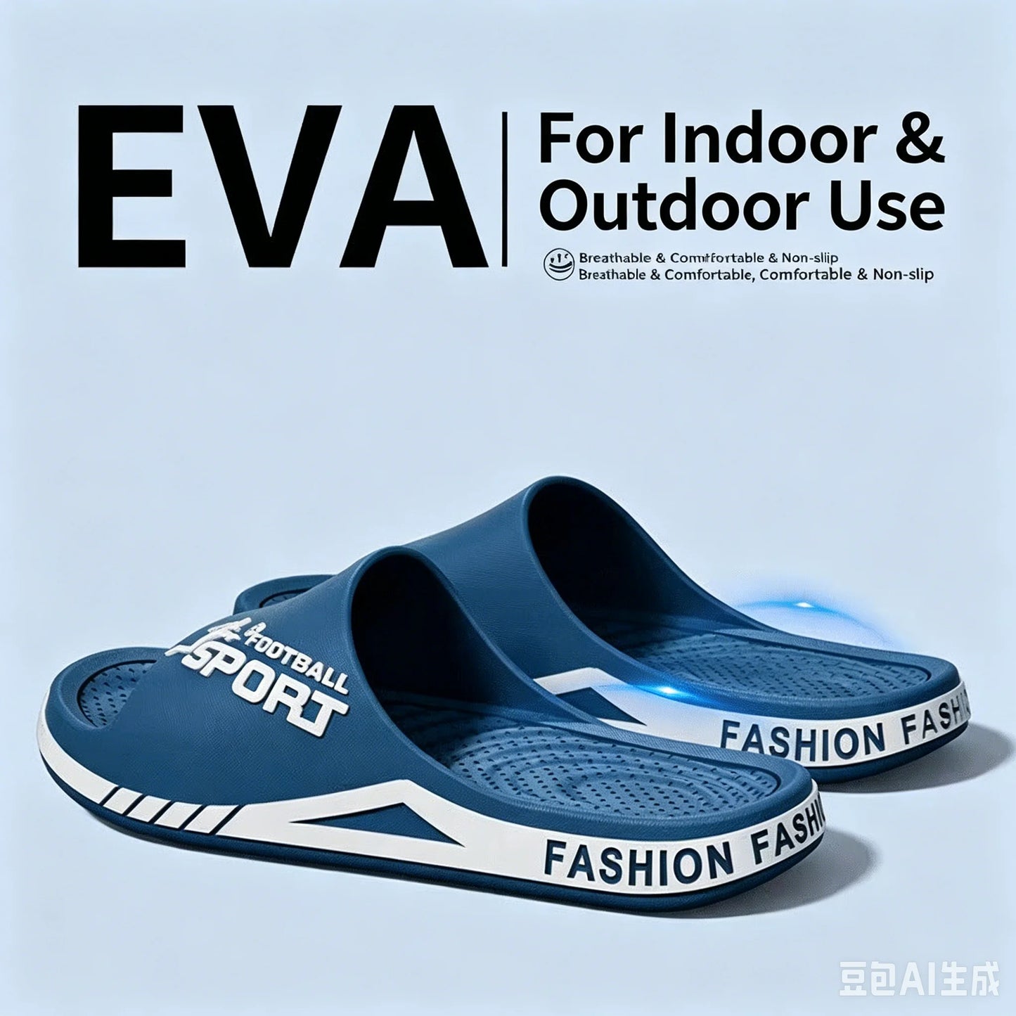 New Men's Slippers for Summer Outdoor Wear, EVA Sports Trend, Couple's Home Bathroom, Soft Soled Home, Men's Cool Slippers