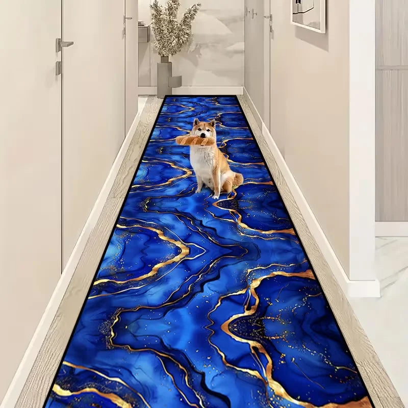 Luxury Golden Pattern Carpet Bedroom Room Bed Blanket Runner Rug Shoes Room Living Room Bedroom Kitchen Rugs Washable Carpet Mat