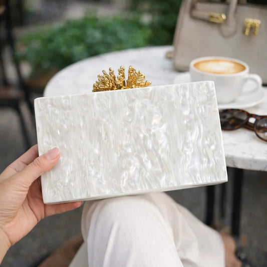 Acrylic Luxury Box Clutch Bag Wedding Chain Handbag For Women Chic Party Shoulder Crossbody Bags Ladies Evening Bags Dress Purses