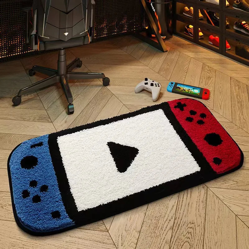 VIKAMA Gaming Rug for Kids Boy’s Bedroom Living Room Playroom Non-Slip Gamer Carpet Children Gaming Area Rugs Home Decoration