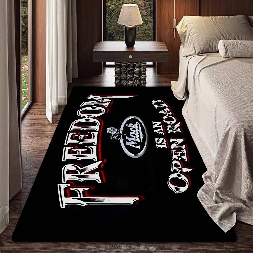 F-FreightlinerS Hallway Carpet Non-Slip Laundry Room Mat Laundry Decor Balcony Child Living Room Bedside Area Rugs