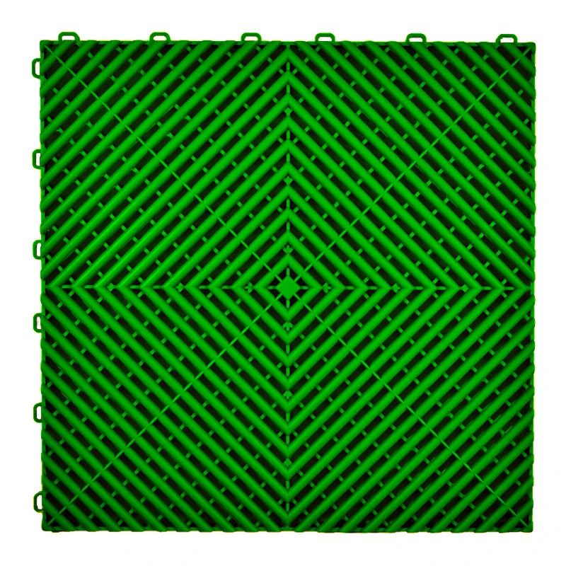 40PCS Pvc Garage Floor Tiles High Quality Pvc Car Garage Flooring Mat PP Plastic Interlocking Car Wash Room Tiles