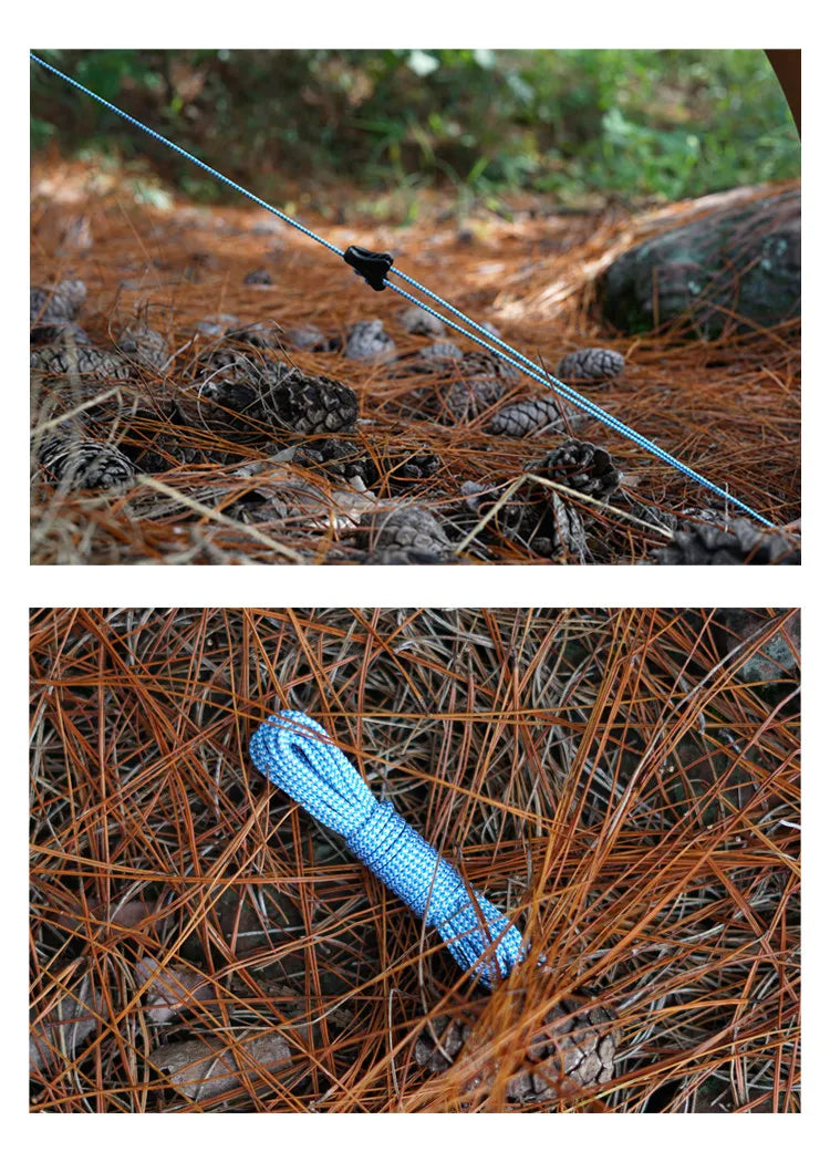 1.8mm UHMWPE Tent Guyline Rope Ultralight High‑Strength Tent Cord with 20m Guy Line for Camping Tent Canopy Backpacking Outdoor