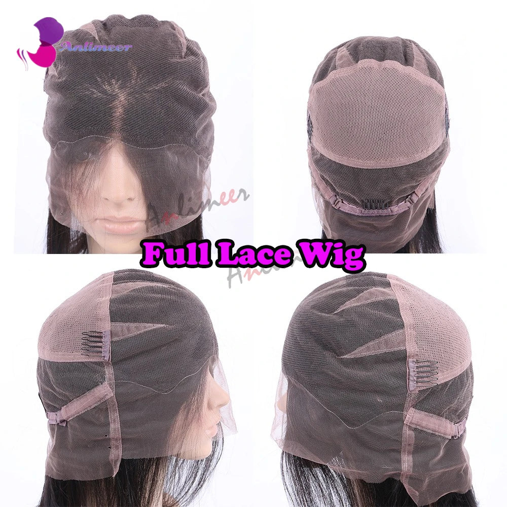 #4/27 Brown Light Blonde Loose Wave Glueless Human Hair 13x4 Silk Top Lace Front Wigs Bleached Knots 13x6/360 Lace Front Wigs