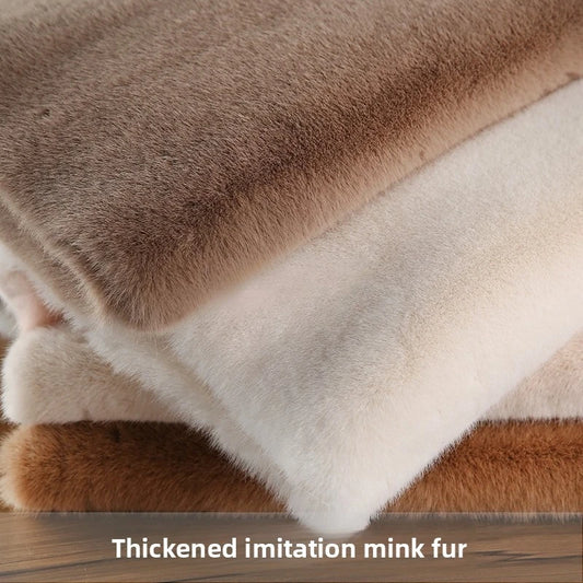 Thickened Imitation Mink Fur Grass Plush Fabric for Soft DIY Sewing Handmade Coat Vest Toy Doll Clothing Fashion Cloth Material