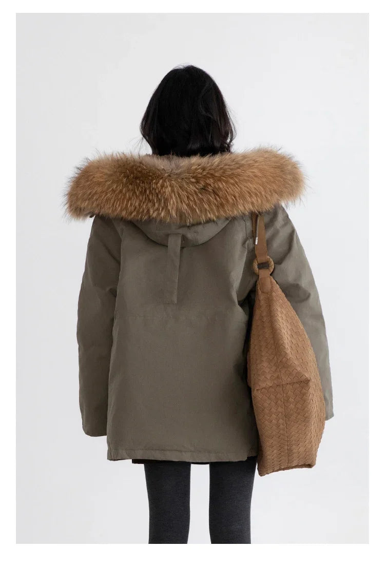 CHIC VEN Korean Women Down Coats Solid Loose Casual Hooded 90 White Duck Down Jacket Female Parka Outerwear Autumn Winter 2026