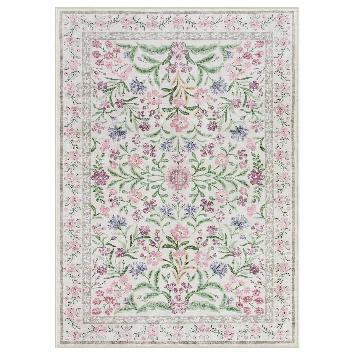 Vintage Floral BOHO Rugs Living Room Large Area Carpet Bedroom Floor Mats Foldable Machine Washable Rug Long Strip Runner Mat 러그