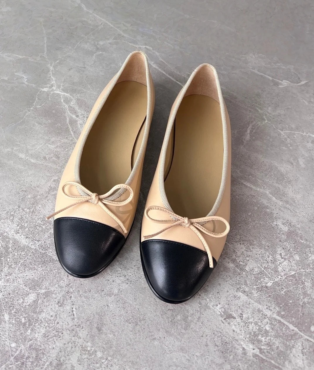 Luxury Brand Women's Low-heel Shoes Casual Bow-Detail Outdoor Hiking Shoes Materials Sheepskin Minimalist Versatile Dance Shoes