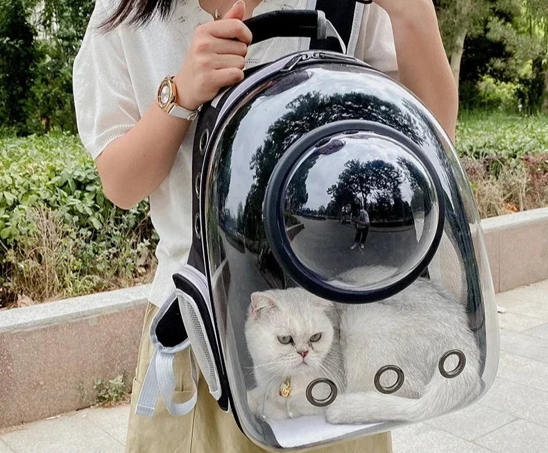 Transparent Breathable Portable Space Capsule Pet Carrier Backpack for Dog Cat Carrying Transport Bag