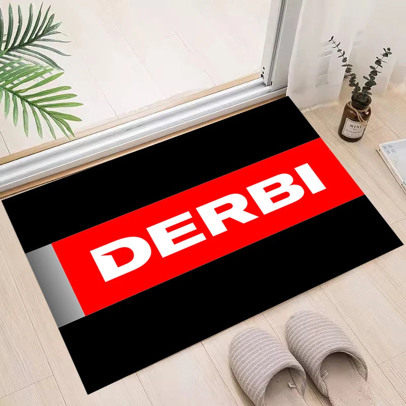 D-DERBIS Motorcycle Carpet Garage Mat Racing Cool Moto Display Motorcycle Display Entrance Floor Mat Anti-slip Home Decoration