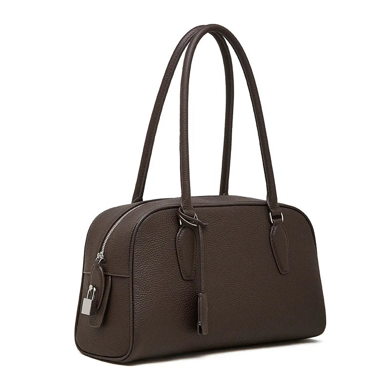 Women's Luxury Designer Handbags Genuine Leather Ladies Underarm Shoulder Bag New Fashion 2026 Cowhide Large Capacity Tote Bag