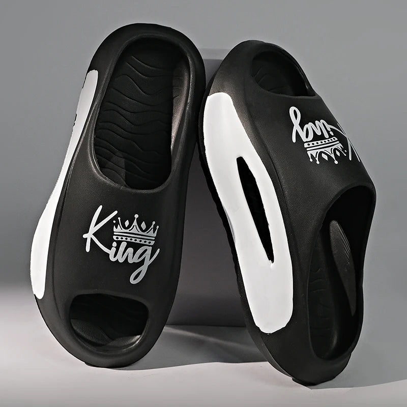 Men's Slippers EVA Non-slip Slides Fashion Slippers Casual Comfortable Summer Slippers Home Indoor slippers big size