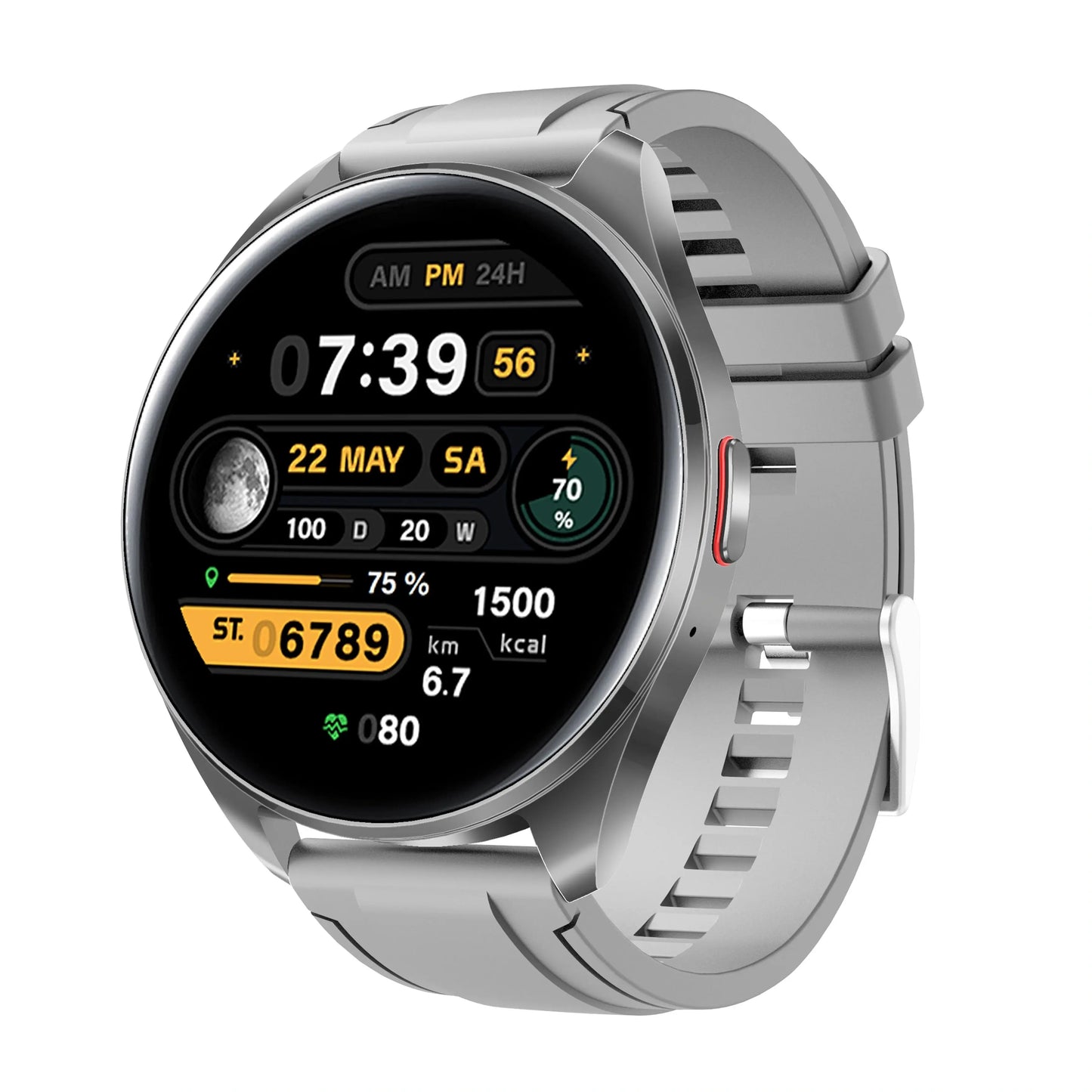 Smart Watch for Men & Women, Wireless Calling Dialing 100+ Sport Modes Fitness Tracker with Various APP Reminders Call Message Reminder Touch Screen Compatible with IOS Android Wearable Smart Bracelet Digital Wristwatch Fall