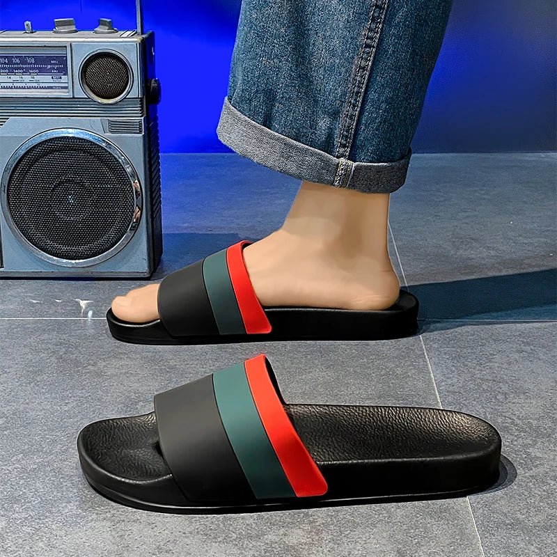 Summer beach slippers for men and women fashion comfortable EVA breathable sandals home indoor sandals plus size slippers 36-46
