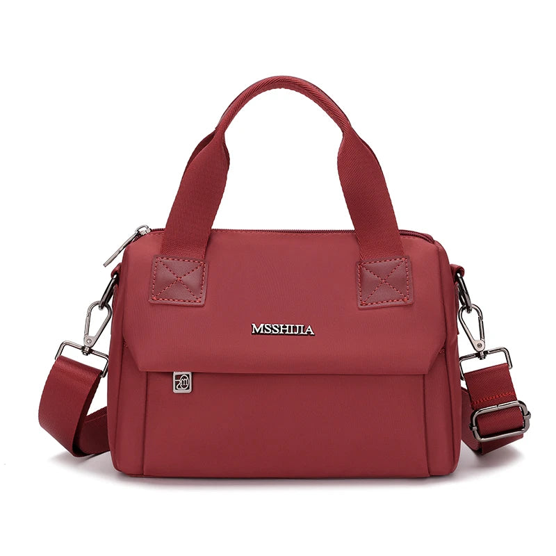 Ladies Lightweight Shoulder Bag Waterproof Nylon Handbag for Commuter Work Casual Crossbody Bags for Women Messenger Bag