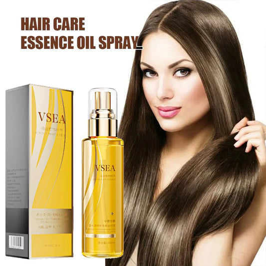 100ml Hair Care Essential Oil Spray For Women Anti Frizz Control Hair Oil Gloss Shine Fragrant Leave-In Conditioning Oil Spray