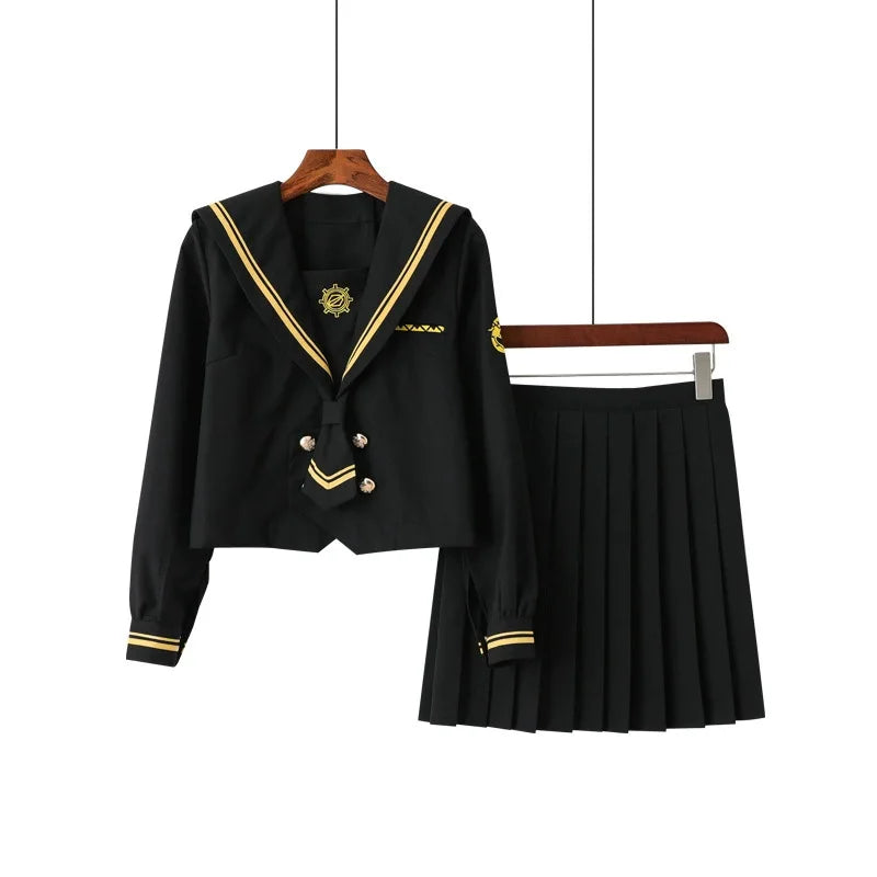 Japanese School Uniforms Student Plus Size S-3xl Student Girls Costume Cute Women Sexy JK Suit Sailor Blouse Pleated Skirt Set