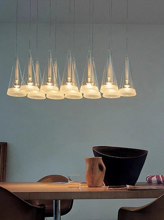 Modern Art Deco Pendant Lights New Creative Living Room Villa Designer Taper Glass Hanging Lamps Ceiling Minimalist Decor Trendy
